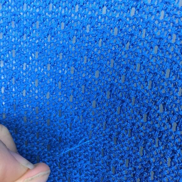 Nue Options Woman Fringe Cardigan Sweater Size 1X Cobalt Blue Knit - Picture 10 of 11